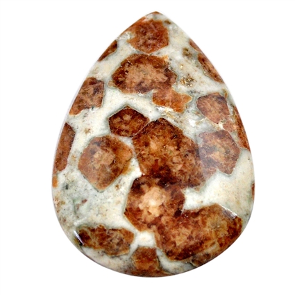 Available Natural Garnet in Limestone Stone Loose Gemstone Cabochon | SMGL