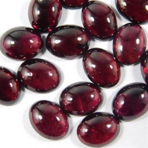 garnet cabochons oval shape from SMGL