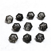 Black Rutile Quartz Hexagon