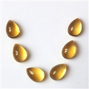 citrine pear cabochon