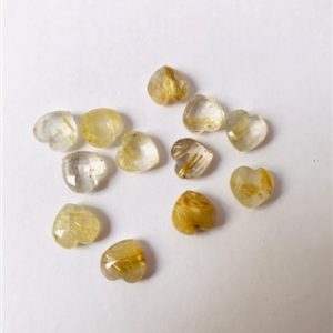 Golden Rutile Quartz Rutilated Heart for sale