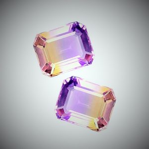 Fantastic Natural Ametrine Octagon Faceted 4x6mm to 12x16 mm Shape Loose Gemstone Collection