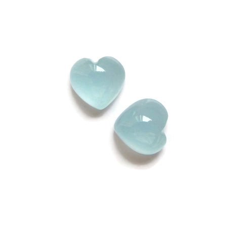 Buy Milky Aquamarine Cabochon Heart Online In India free shipping - Image 2