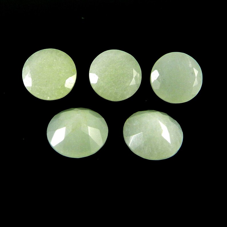Buy Natural Green Aventurine Stone ROUND Faceted - Image 5