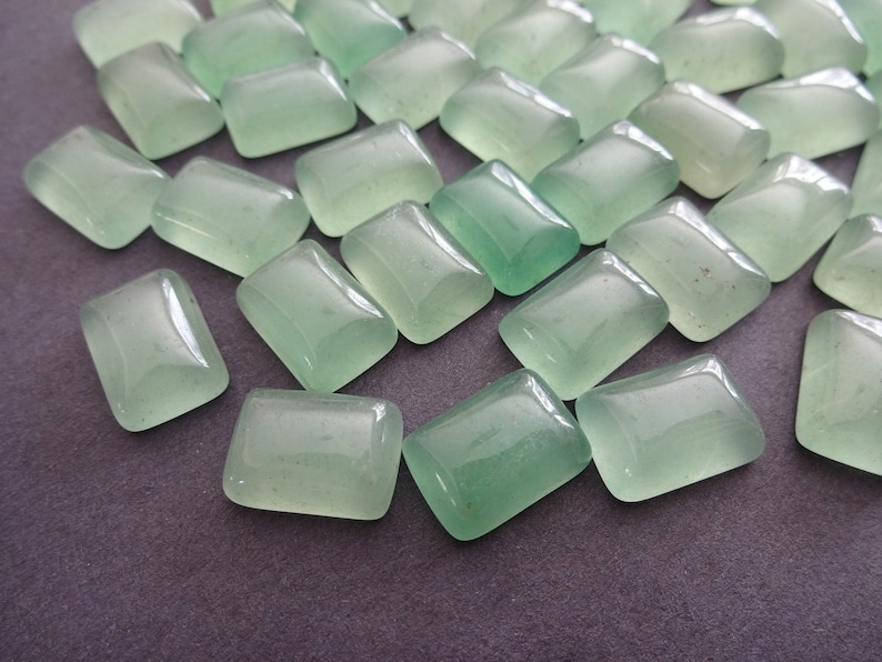 Green Aventurine Gemstones Octagon Cabochon at Wholesale Price - Image 5