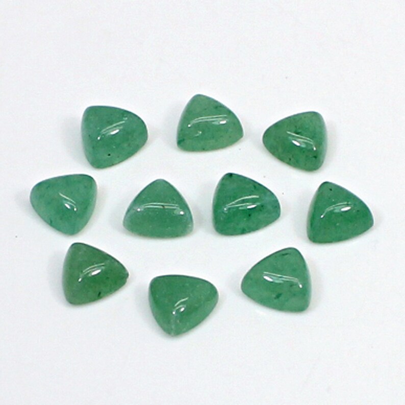 Semi-Precious Stones for Jewellery Making Green Aventurine Trillion