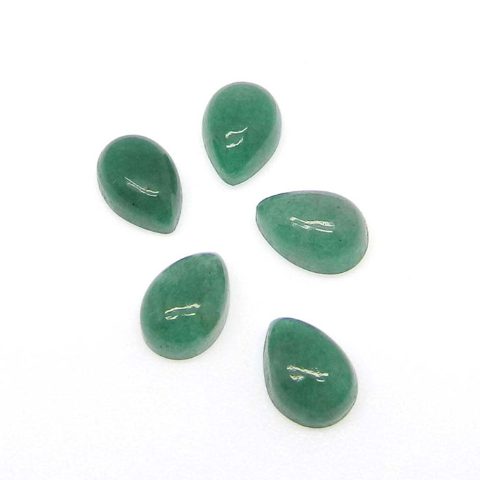 Buy Online Natural Green Aventurine Pear Gemstone - Image 3
