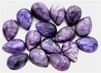 Oval Octagon Pear Charoite Gemstones Cabochon – Buy Natural Charoite Stone Online. - Image 5