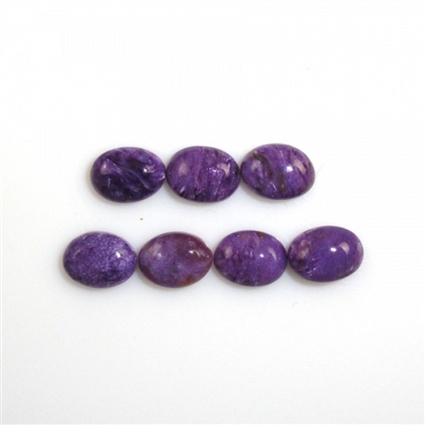 Oval Octagon Pear Charoite Gemstones Cabochon – Buy Natural Charoite Stone Online. - Image 3