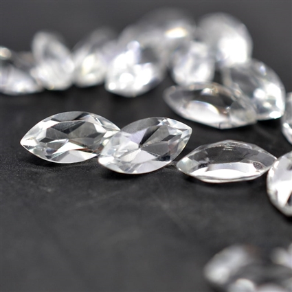 White Quartz Marquise Shape Faceted Gemstones
