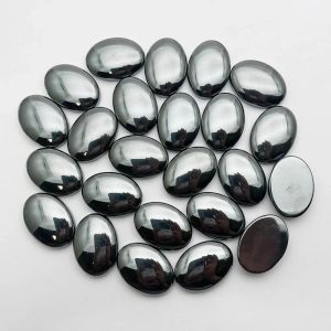 LOOSE HEMATITE CABOCHON 4X6MM TO 15X20 MM OVAL SHAPE LOOSE SEMI PRECIOUS GEMSTONES [ SOLD SINGLE PIECES TOO]
