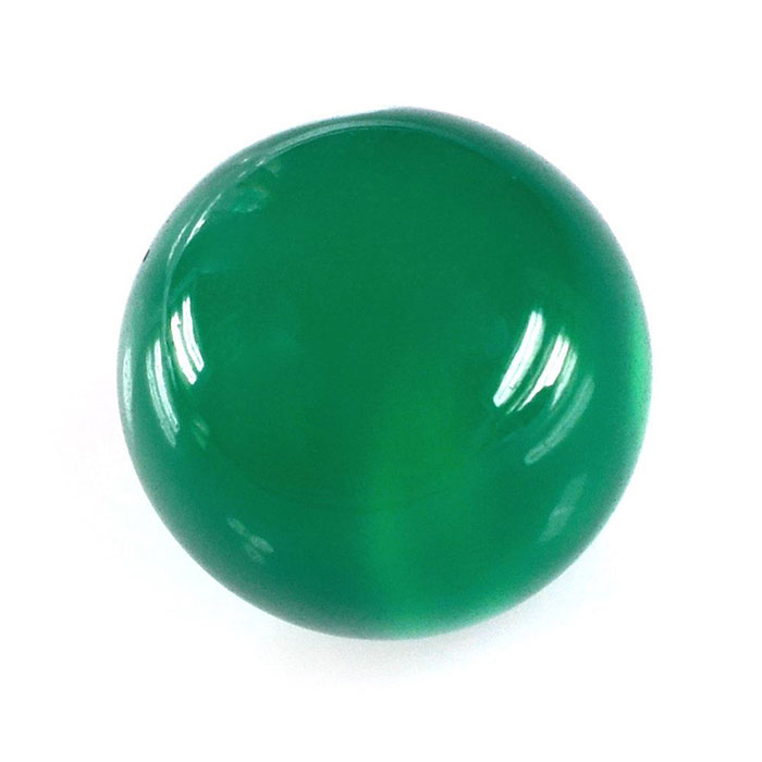 GREEN ONYX LOOSE SEMI PRECIOUS GEMSTONE CABOCHON ROUND SHAPE 3MM TO 15MM SIZES - Image 4