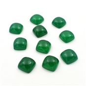 GREEN ONYX LOOSE SEMI PRECIOUS GEMSTONE CABOCHON CUSHION SHAPE 3MM TO 15MM SIZES - Image 5