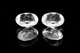 Crystal / White Quartz Oval Shape Faceted - Image 4