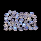 BUY RAINBOW BLUE MOONSTONE CABOCHON 3x4MM TO 12x16MM PEAR LOOSE SEMI PRECIOUS GEMSTONES SHAPE - Image 4