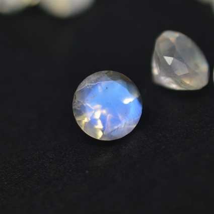 BUY RAINBOW BLUE MOONSTONE FACETED 2MM TO 15MM ROUND LOOSE SEMI PRECIOUS GEMSTONES SHAPE